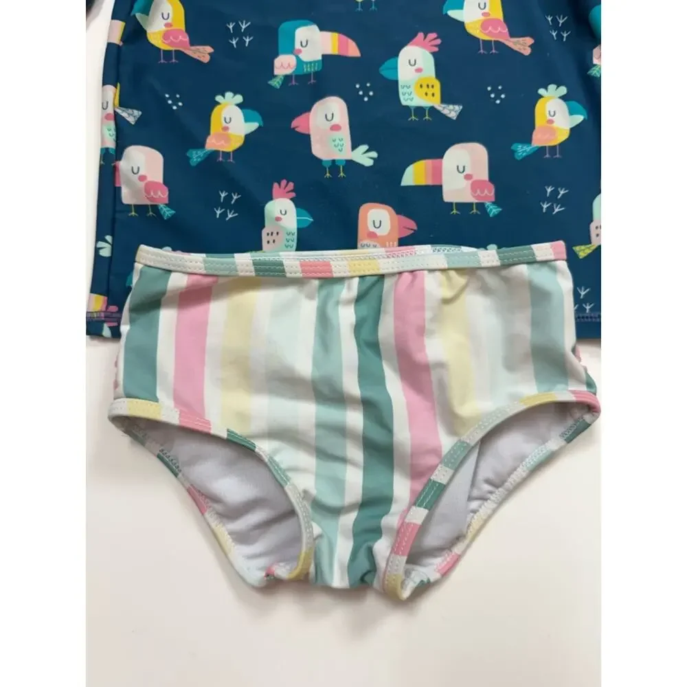 Ruffle Butts Rash Guard Bikini You’re The Tweetest